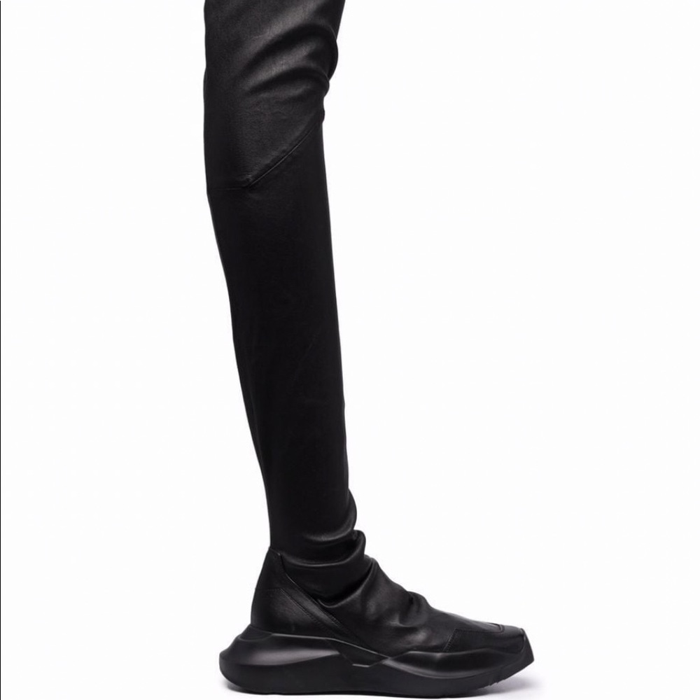 Rick Owens Geth Stocking Leather Boots